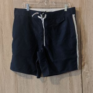 NWOT Blue Sanded Microfiber Performance Swim Short